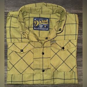 DIXXON “Bodie” Green and Black Flannel With Snap Buttons